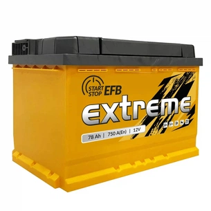 Акумулятор автомобільний Extreme 6CT-78Аh EFB АзЕ (EEFB780) зображення 1