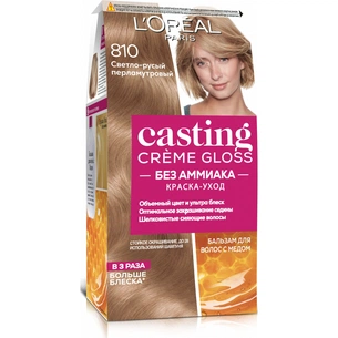 Фарба для волосся L'Oreal Paris Casting Creme Gloss 810-Світло-русявий перламутровий 120 мл (3600521119617) изображение 1