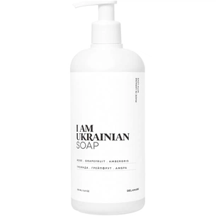 Рідке мило DeLaMark I Am Ukrainian Троянда, Грейпфрут та Амбра 500 мл (4820152333131) зображення 1
