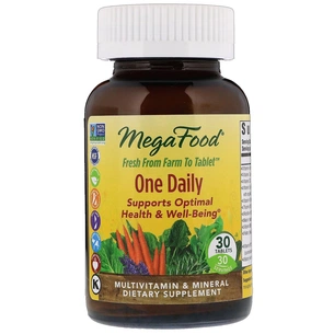 Мультивітамін MegaFood Мультивітаміни One Daily, 30 таблеток (MGF-10150) зображення 1