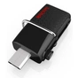 USB флеш накопичувач SanDisk 64GB Ultra Dual Drive Black OTG USB 3.0 (SDDD2-064G-G46) - зменшене зображення 3