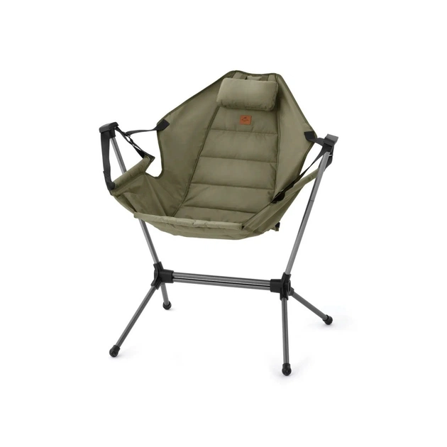 Крісло складане Naturehike -качалка NH21JJ004 темно-зелене (6927595782941) - изображение 1