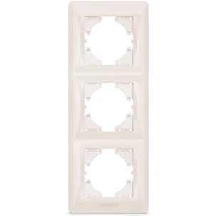 Рамка Videx BINERA кремова 3 поста (VF-BNFR3V-CR) изображение 1