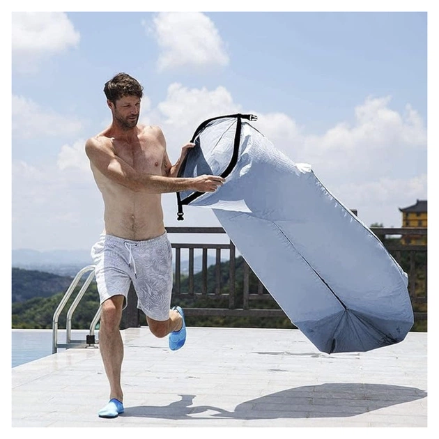 Матрац надувний Naturehike Ламзак NH20FCD06 блакитний (6927595777060) - зображення 4