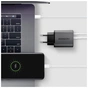 Зарядний пристрій AXAGON 1xUSB-C PD67W + 1xUSB QC4+ PPS display gray (ACU-PQ67D) - зменшене зображення 10