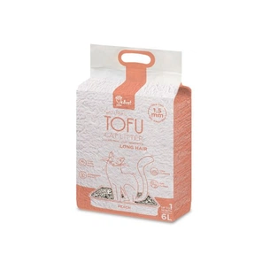 Наповнювач для туалету Velvet Paw TOFU для довгошерстих котів з екстрактом персика (1.5 мм) 2.6 кг (TOF46898) зображення 1