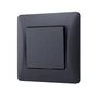 Вимикач Videx BINERA 1кл чорний графіт (VF-BNSW1-BG) - уменьшенное изображение 1
