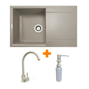 Мийка кухонна Adamant Horizon Avena + змішувач + дозатор (1824296901506) зображення 1