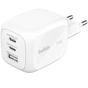 Зарядное устройство Belkin 2xUSB-C + 1xUSB PD70W PPS GaN white (WCH018HQWH) - уменьшенное изображение 1