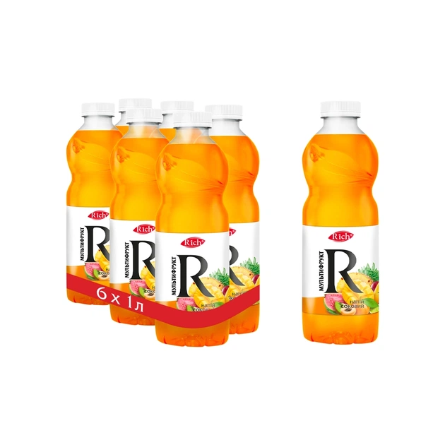 Напій Rich Соковий Мультифрукт 1 л (4820039354280) - зображення 2