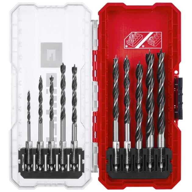 Набір свердл Einhell по дереву 10шт, 3-8мм, кейс (108733) - picture 7