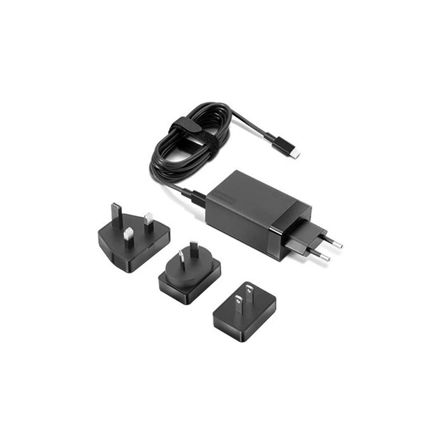 Блок живлення до ноутбуку Lenovo 65W USB-C AC Travel Adapter (40AW0065WW) - зображення 1