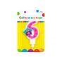 Свічка Maxi Princess "6" висотою 7,62 см (MX622050-6) - зменшене зображення 1