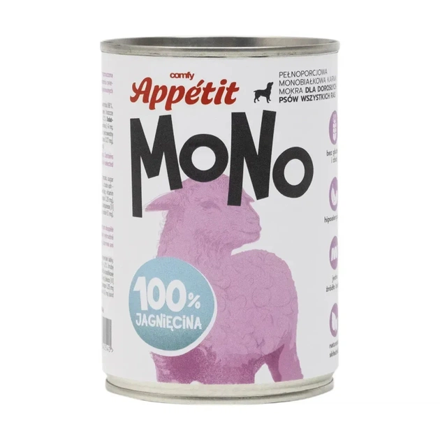 Консерви для собак Comfy Appetit Mono з ягням 400 г (5905546340540) - зображення 1