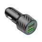 Зарядное устройство BOROFONE 2xUSB QC3.0 36W car adapter black (6941991101205) - уменьшенное изображение 3