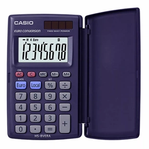 Калькулятор Casio HS-8VERA-WA-EP, чорний (CALC-CAS-HS-8VERA-WA) зображення 1