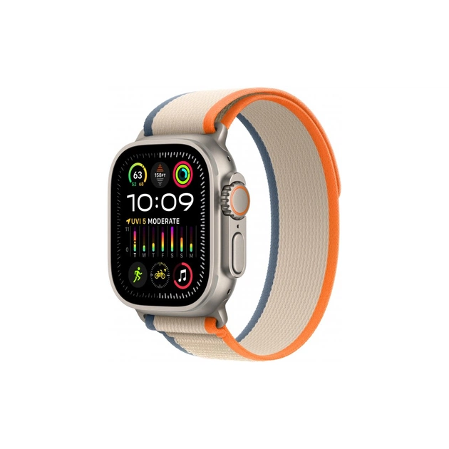 Смарт-годинник Apple Watch Ultra 2 GPS + Cellular, 49mm Titanium Case with Orange/Beige Trail Loop - M/L (MRF23UL/A) - зображення 1