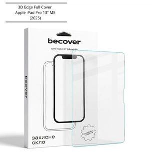 Скло захисне BeCover 3D Edge Full Cover Apple iPad Pro 13" M5 (2025) (714777) picture 1