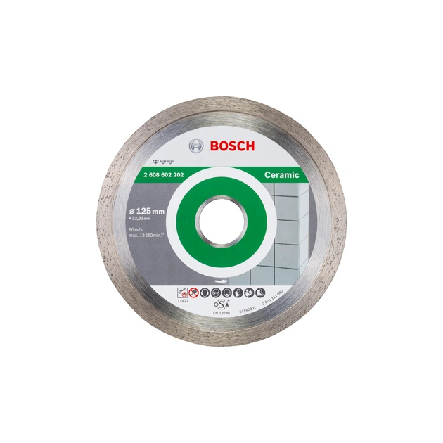 Круг відрізний Bosch Standard for Ceramic 125-22.2 (2.608.602.202) - зображення 1