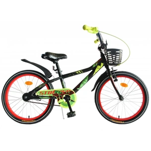 Велосипед Formula 20" STORMER рама-10" Al 2020 чорно-червоний з жовтим, з кошиком (OPS-FRK-20-121) зображення 1