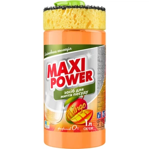 Засіб для ручного миття посуду Maxi Power Манго 1 л (4820204702076) зображення 1