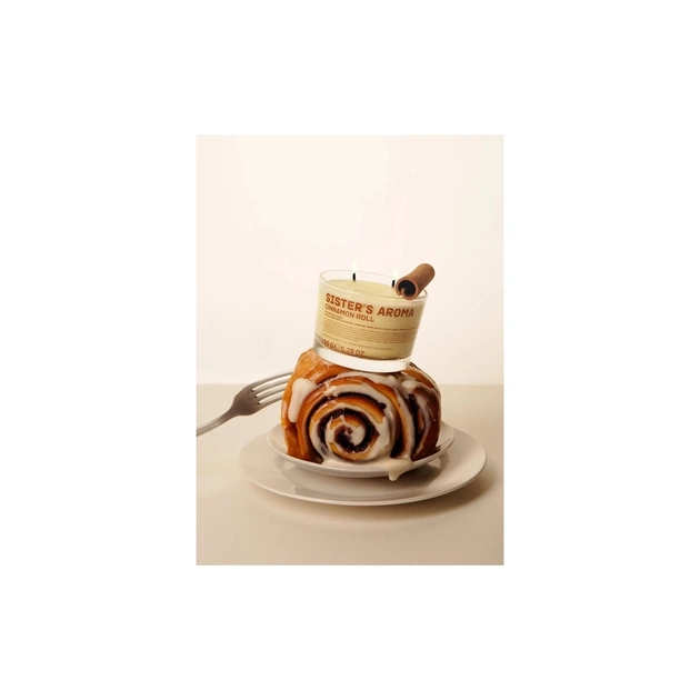 Ароматична свічка Sister's Aroma Cinnamon Roll 150 г (4820227786367) - picture 4