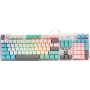 Клавіатура A4Tech Bloody S510R RGB BLMS Switch Red USB Icy White (Bloody S510R Icy White) зображення 1