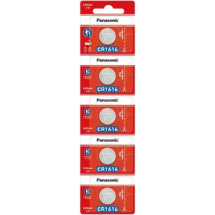 Батарейка CR 1616 Lithium 5pcs Blister Panasonic (CR-1616/5BE) изображение 1
