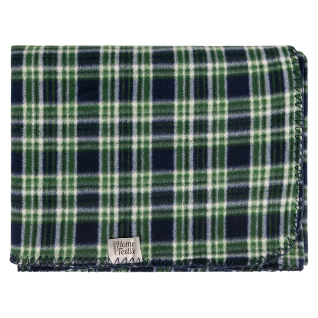 Плед Ardesto Christmas Fleece 130x160см, 100% поліестер, клітинка, зелений (ART0718PB) - изображение 6