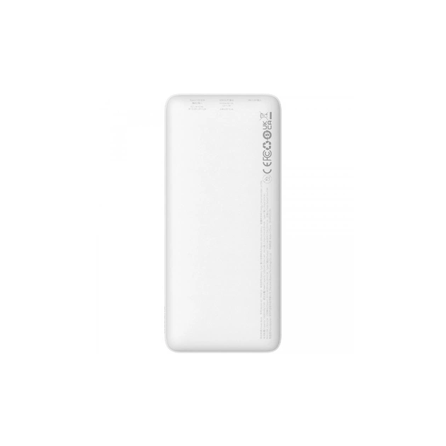 Батарея універсальна Baseus 10000mAh Airpow 20W, PD, QC, White (PPQD090002) - зображення 6