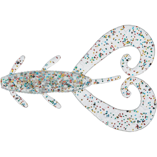 Силикон рыболовный Reins G-Tail Twin 2" 152 Super Glow All Stars (10 шт/уп.) (1552.08.18) - изображение 1