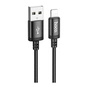 Дата кабель USB 2.0 AM to Lightning 3.0m X91 Radiance black HOCO (6931474788702) - уменьшенное изображение 1