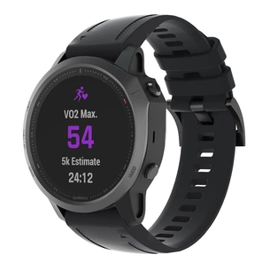 Ремінець до смарт-годинника Armorstandart Silicone 20mm для Garmin Fenix 5s/6s Black (ARM60799) зображення 1