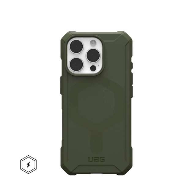 Чехол для мобильного телефона UAG iPhone 16 Pro Essential Armor Magsafe Olive Drab (114448117272) - изображение 1