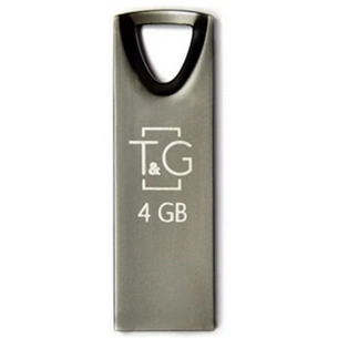 USB флеш накопичувач T&G 4GB 117 Metal Series Black USB 2.0 (TG117BK-4G) зображення 1