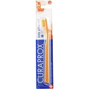 Дитяча зубна щітка Curaprox CS Kids ультрам'яка d 0.09 мм (4-12 років) Помаранчеви (CS Kids-03) зображення 1