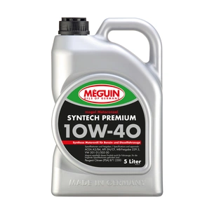 Моторна олива Meguin SYNTECH PREMIUM SAE 10W-40 5л (4338Z) зображення 1