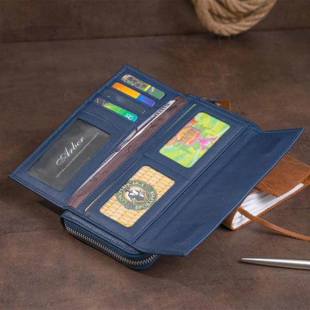 Кошелек ST Leather Темно-синий (19296) - изображение 9