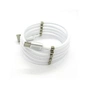 Дата кабель USB 2.0 AM to USB-C 1.0m 2.4A white Denmen (DN-D11T-WH) - зменшене зображення 1