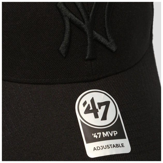 Кепка 47 Brand Mvp NY Yankees Snapback B-MVPSP17WBP-BKB чорний (191119315489) - зображення 3