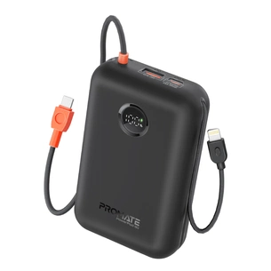 Універсальна мобільна батарея Promate PowerPod-30 30000mAh 35W Black зображення 1