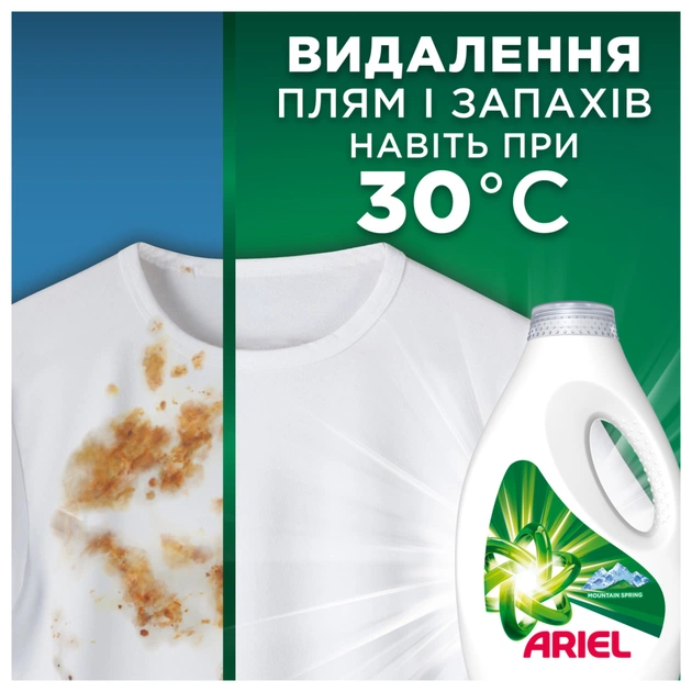 Гель для стирки Ariel Горный родник 3.87 л (8700216690911) - изображение 7