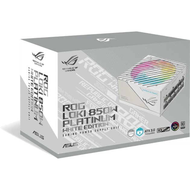 Блок живлення ASUS 850W ROG LOKI 850P SFX-L GAMING 850W Platinum White Edition (90YE00N2-B0NA00) - изображение 12