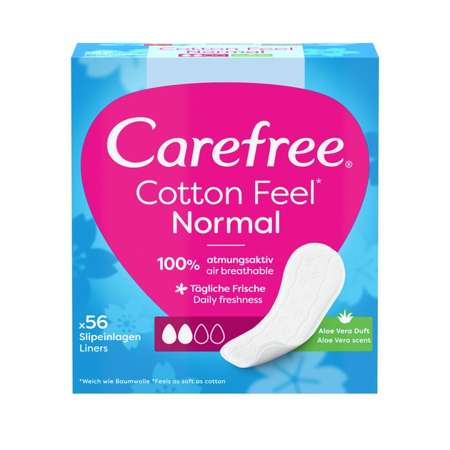 Щоденні прокладки Carefree М'якість бавовни з Алое 56 шт. (3574661486307) - picture 1