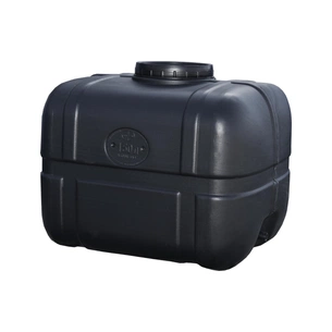 Ємність для води Пласт Бак квадратна не харчова 150 л прямокутна чорна видувна (5706) зображення 1