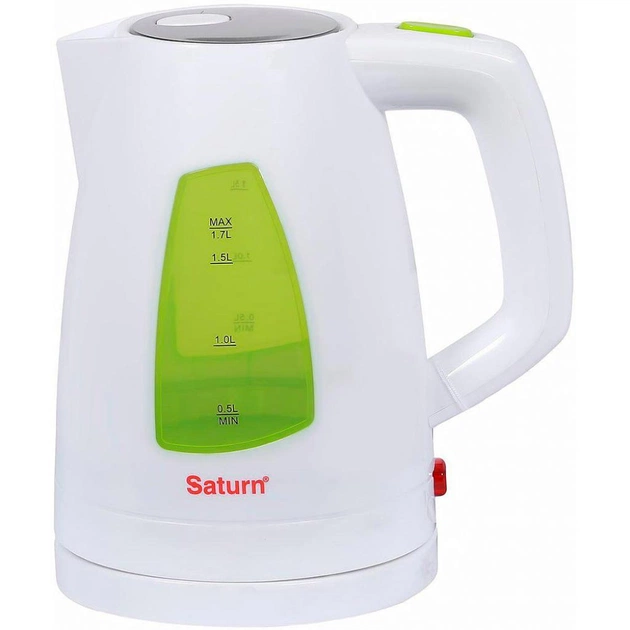 Електрочайник Saturn ST-EK8439 White/Green - изображение 1