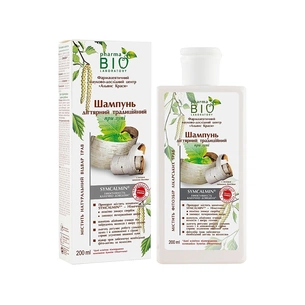 Шампунь Pharma Bio Laboratory Дігтярний традиційний Проти лупи 200 мл (4823080000069) зображення 1