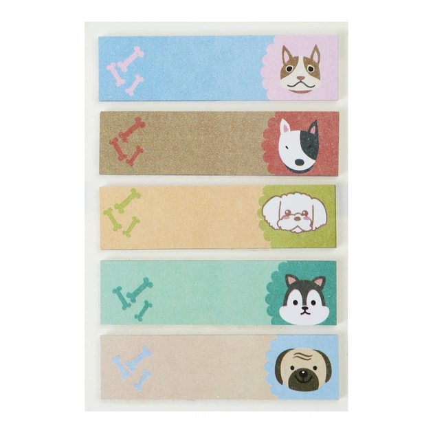 Стікер-закладка ZiBi паперові KIDS Line DOGS 45x12 мм 5 x 20 аркушів (ZB.15101) - зображення 1
