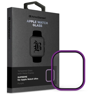 Скло захисне Armorstandart Supreme BI Metal Frame Apple Watch Ultra 49 mm Purple (ARM78301) зображення 1