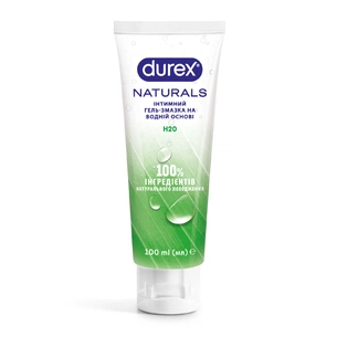 Інтимний гель-змазка Durex Naturals із натуральних інгредієнтів без барвників та ароматизаторів (лубрикант) 100 мл (4820108005273) зображення 1